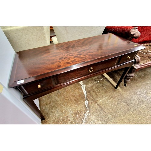 586 - Stag Writing table with fitted drawers