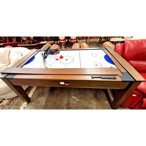 584 - Two-in-one air hockey/pool table