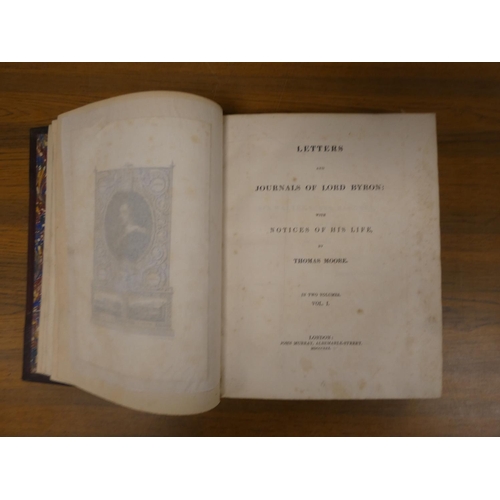 100 - MOORE THOMAS.  Letters & Journals of Lord Byron with Notices of HIs Life. 2 vols. Eng.... 