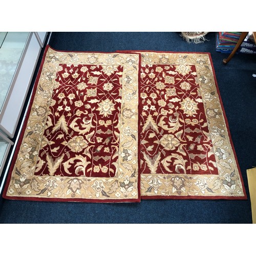 849 - Pair of Chinese Jaipur inspired rugs, each 185 x 123cm.