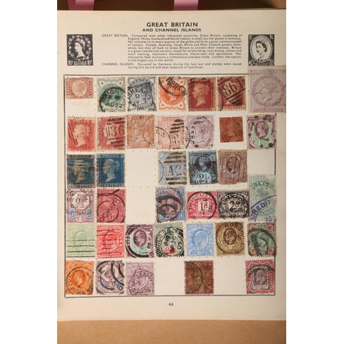 702 - Stamp collection held in one album of mostly 20th century used, including GB, RUSSIA, JAPAN, INDIA, ... 