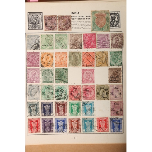 702 - Stamp collection held in one album of mostly 20th century used, including GB, RUSSIA, JAPAN, INDIA, ... 