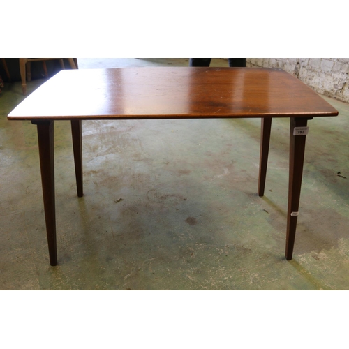 782 - Teak coffee table 49cm.