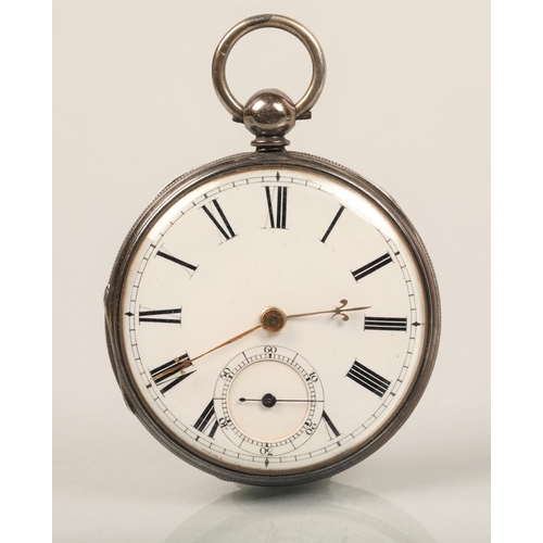 96 - Silver ladies pocket watch, gents silver pocket watch & gents Acier gun metal pocket watch