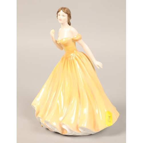 2 - Three  figurines, including Royal Doulton Sarah, HN 3978, Elizabeth HN 4426, Coalport Happ... 