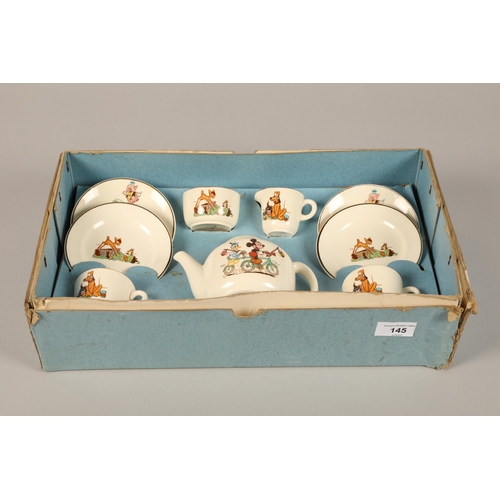 145 - Vintage Walt Disney Beswick boxed toy tea set