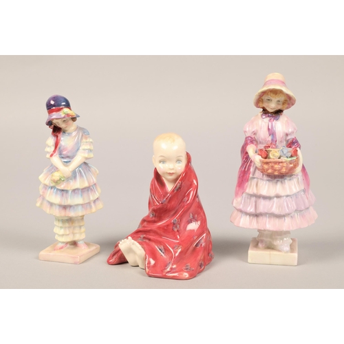 22 - Three Royal Doulton figures, Greta HN 1485, Pinky HN 1550, This Little Pig  (3)