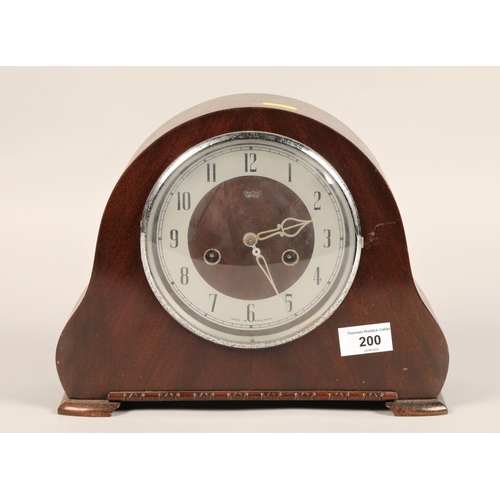 200 - Smiths of Enfield Mantle clock, 23 cm high