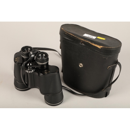 275 - Pair of Pathescope Binoculars in leather case