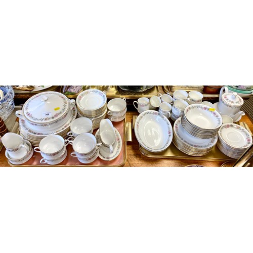 309 - Large quantity of Royal Albert Paragon 'Belinda' including dinner plates, tureens, coffee pot, coffe... 