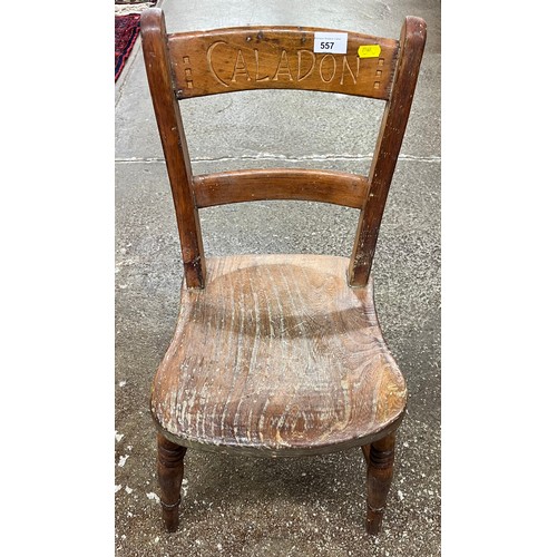 557 - Oak childs chair