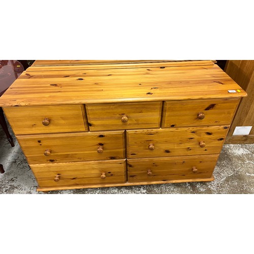 574 - Pine seven drawers muliti chest