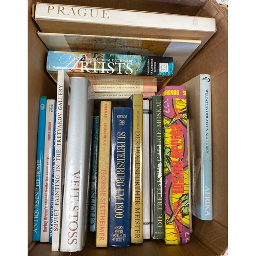 370 - Selection of books, including a collection of art reference, travel and cook books