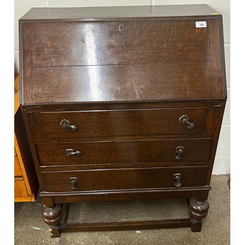 595 - Oak writing bureau