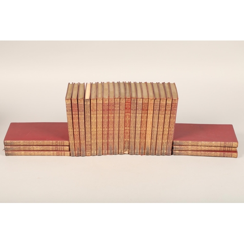 326 - Collection of leather and gilt bound books by Rudyard Kipling (35)