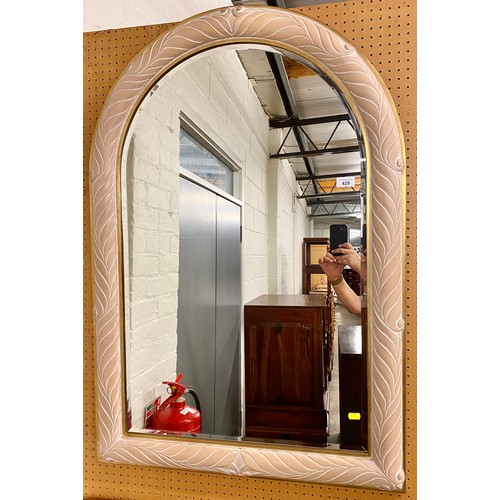 429 - Arch framed lounge mirror108cm x 74 cm