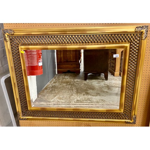 430 - Gilt framed rectangular mirror80 cm x 106 cm