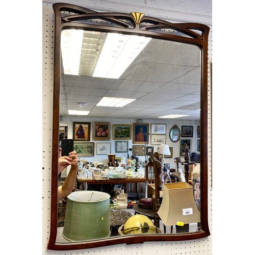 403 - Framed wall mirror82cm x 59cm