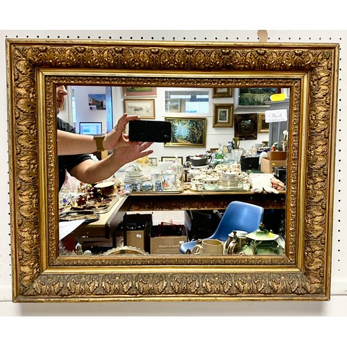 374A - Gilt framed mirror 54 x 45 cm