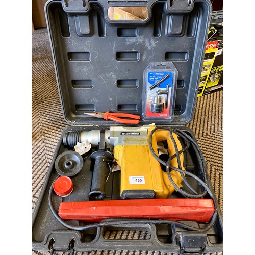 450 - Cased electric rotary hammer drill