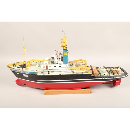 545 - Hand built radio controlled model of a boat(Smit Rotterdam)97 cm long