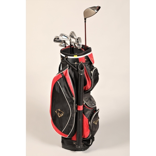 471 - King Cobra Driver, seven irons & golf bag