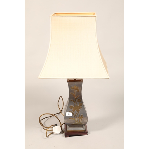 519 - Japanese style table lamp & shade