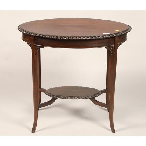 533 - Mahogany oval window table