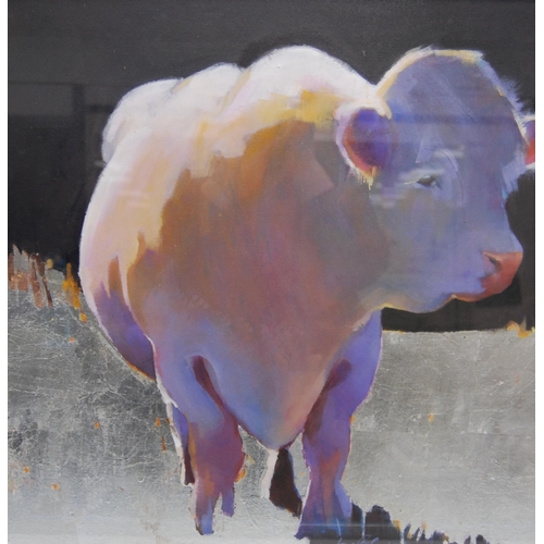 261 - Jane Blair (Scottish, Contemporary)BullSigned, mixed media on board, 56.6cm x 56.5cm.... 