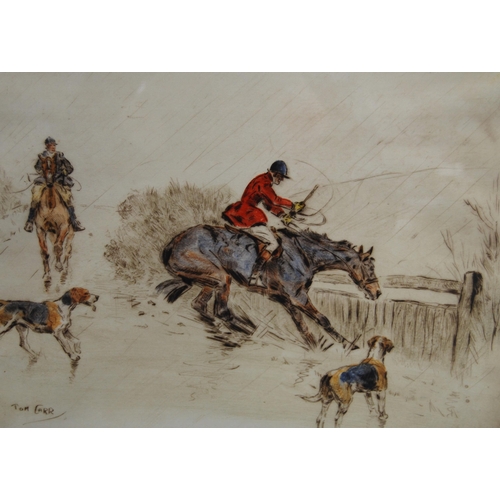 275 - Tom Carr (British, 1912 - 1977)'Come on, Yer Brute' and 'In the Snow: The Hunt Wicket'Two pencil sig... 