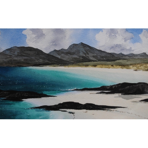 250 - Jim Nicholson (Scottish, 1924 - 1996)Kiloran Bay, ColonsaySigned in pencil and dated 1996, watercolo... 