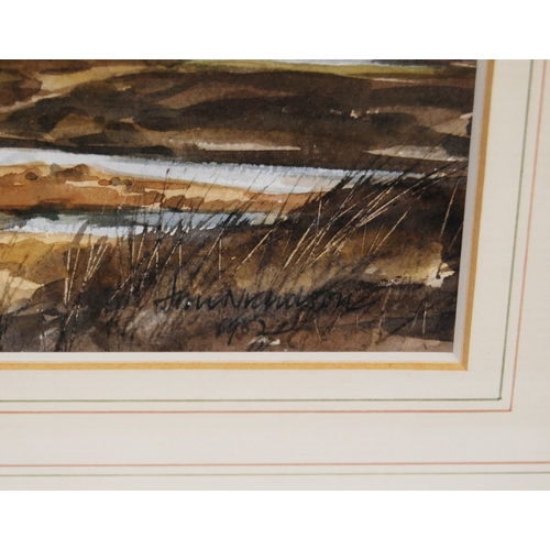 251 - Jim Nicholson (Scottish, 1924 - 1996)Loch Ossian and Ben AlderSigned and dated 1982, watercolour, 23... 