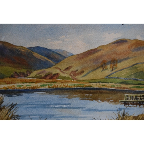 267 - TJ Bertram (Scottish)The Top Pond, Corby Linn, SelkirkSigned and dated '96, watercolour, 21cm x 28.5... 