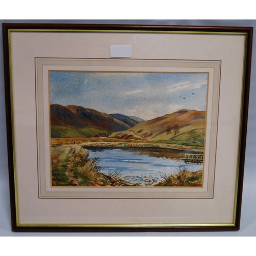 267 - TJ Bertram (Scottish)The Top Pond, Corby Linn, SelkirkSigned and dated '96, watercolour, 21cm x 28.5... 