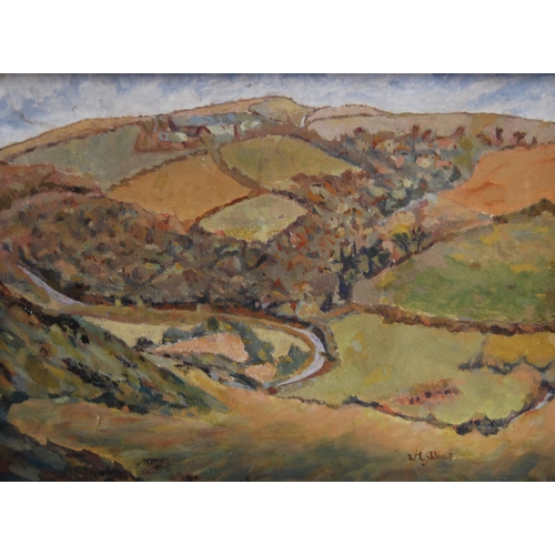 277 - W Gillies (20th Century)Coombe Valley, BudeSigned W Gillies, oil on board, 29cm x 39cm.... 