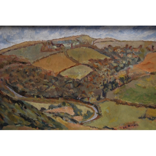 277 - W Gillies (20th Century)Coombe Valley, BudeSigned W Gillies, oil on board, 29cm x 39cm.... 