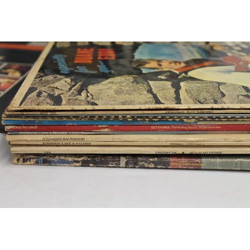 Collection of mainly 70s records to include Santana