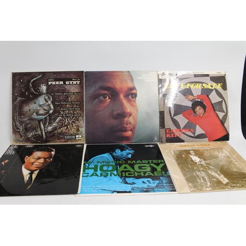 300 - Collection of records to include Miles Davis Collectors Items, two other albums, Frank Sinatra His G... 