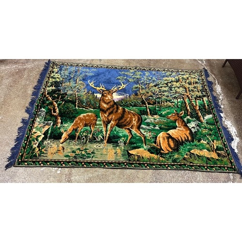 621 - Rug depicting a stag