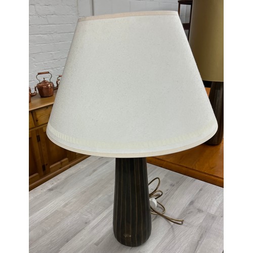 626 - Pair of modern table lamps with different shades