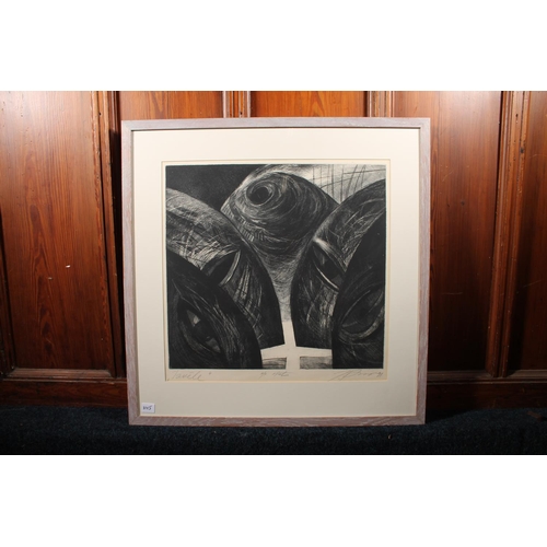 274 - JURIS PANSOV (Latvian) *ARR* Choices Etching, pencil signed and dated (19)91, artist's proof, 46cm x... 