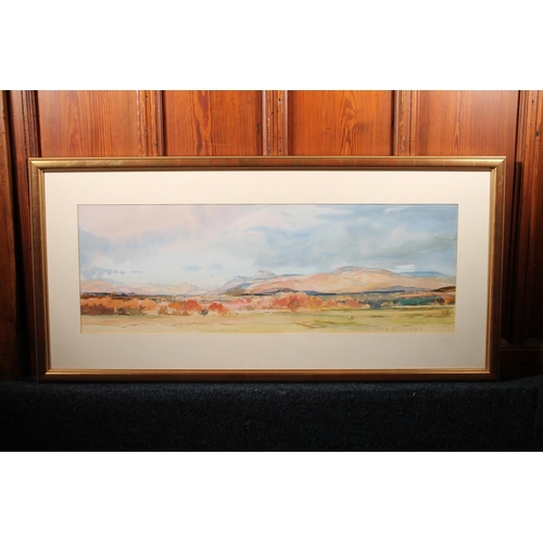 306 - TOM HOVELL SHANKS RSW RGI PAI (Scottish 1921-2020) *ARR* Ben Lomond from The Wards Watercolour, sign... 