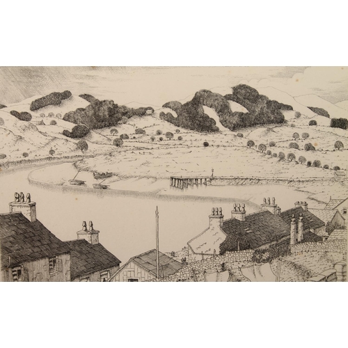 321 - MURRAY MACPHERSON TOD RSW RE (1909-1974) *ARR* Estuary of the Urr at Kippford Etching, pencil signed... 