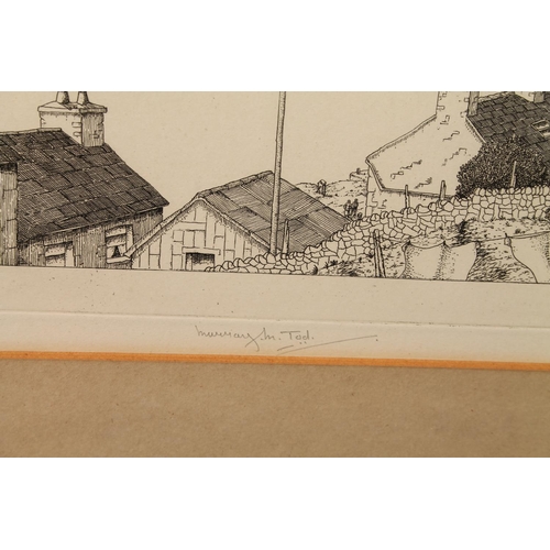 321 - MURRAY MACPHERSON TOD RSW RE (1909-1974) *ARR* Estuary of the Urr at Kippford Etching, pencil signed... 