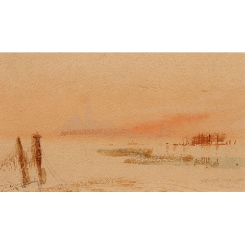 322 - AUGUST OSBOURNE LAMPLOUGH (British 1877-1930) VenicePair of watercolours, each signed and titled, 9c... 