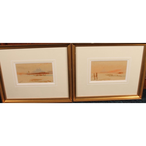 322 - AUGUST OSBOURNE LAMPLOUGH (British 1877-1930) VenicePair of watercolours, each signed and titled, 9c... 