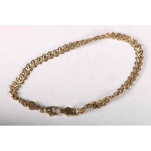 149 - 14ct gold bracelet, 5.3g.