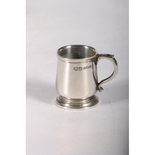 55 - George V set of six silver miniature tankards hallmarked Wilson & Sharp, Birmingham 1934, retail... 