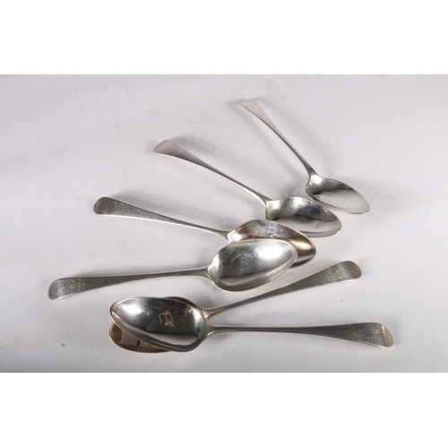 69 - George III six dessert spoons, hallmarked Peter and Jonathan Bateman 1790, displaying the PB/IB rare... 