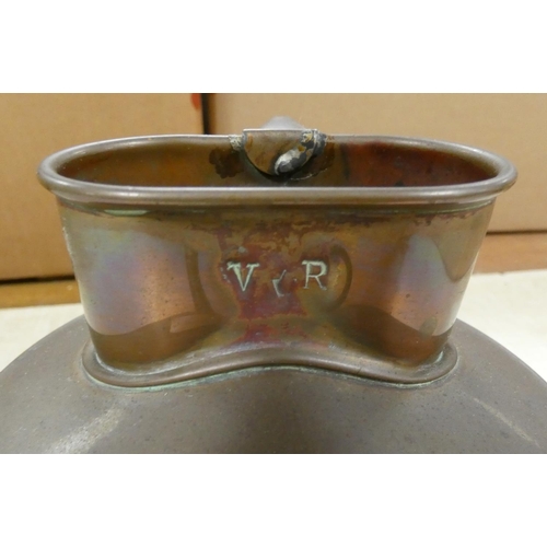 13 - Antique Victorian copper watering can.